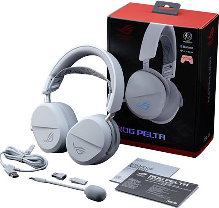 Asus ROG Pelta þráðlaus leikjaheyrnartól - Hvít