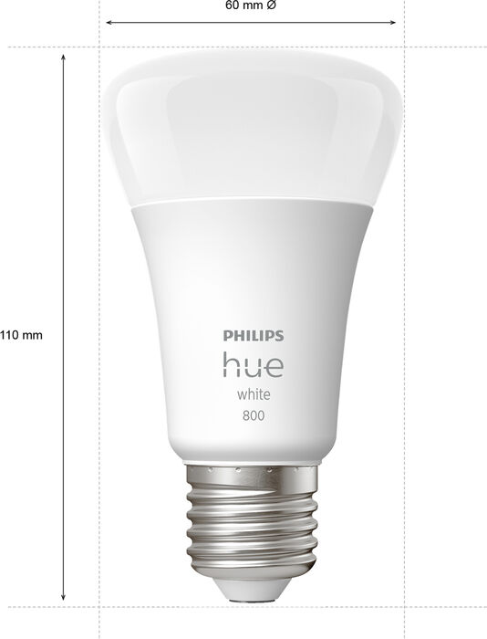 Philips Hue 9W A60 E27 perur - 4 stk