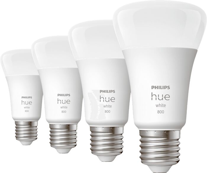 Philips Hue 9W A60 E27 perur - 4 stk