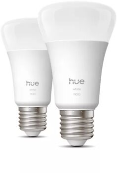 Philips Hue E27 White snjallpera - 2 stk