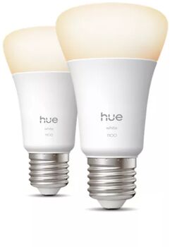 Philips Hue E27 White snjallpera - 2 stk