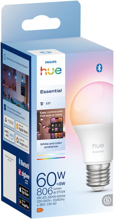 Philips Hue E27 White & Color Ambiance snjallpera