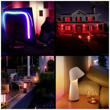 Philips Hue Essential White og Color Ambiance E27 sett (3 perur)