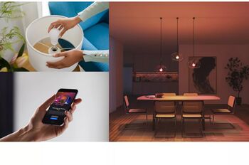 Philips Hue Essential White og Color Ambiance E27 sett (2 perur + Hue tengistöð)