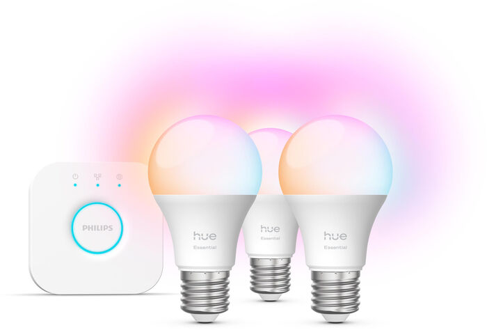 Philips Hue Essentials LED perur 8W E27 - 3 stk