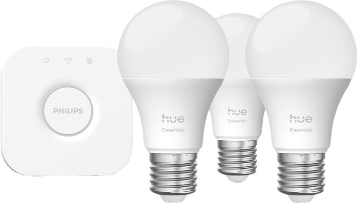 Philips Hue Essentials LED perur 8W E27 - 3 stk