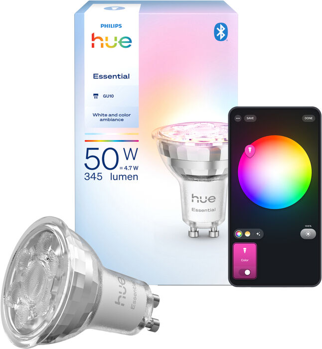 Philips Hue GU10 White og Color Ambience snjallpera