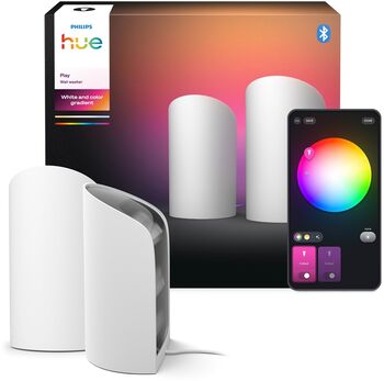 Philips Hue Play Wall Washer veggvarpi - 2stk hvít