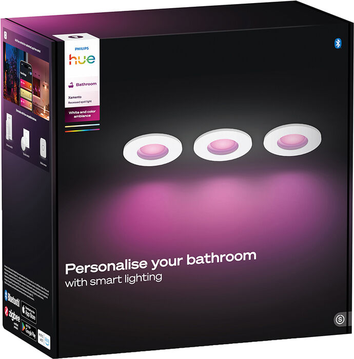 Philips Hue Xamento innfelldar perur - 3 stk