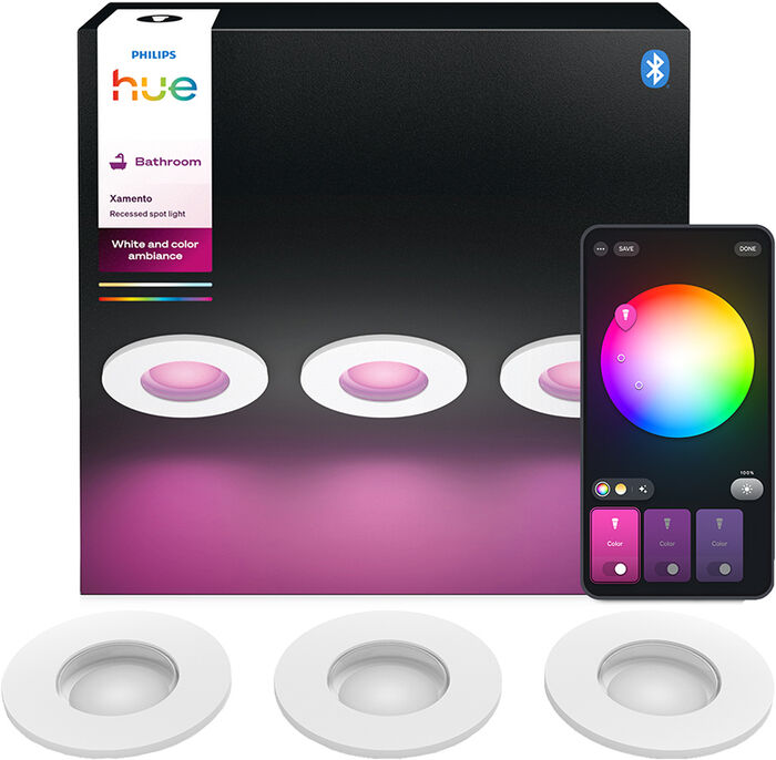 Philips Hue Xamento innfelldar perur - 3 stk