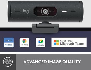 Logitech Brio 500 vefmyndavél - Svört 