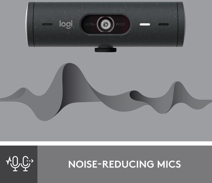 Logitech Brio 500 vefmyndavél - Svört 