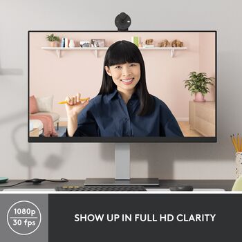 Logitech Brio 300 vefmyndavél - Svört 