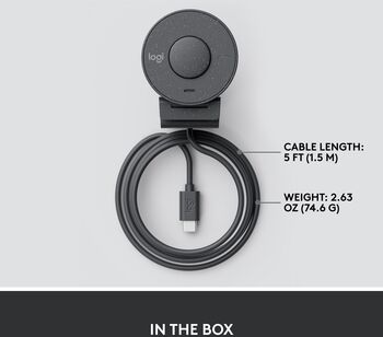 Logitech Brio 300 vefmyndavél - Svört 