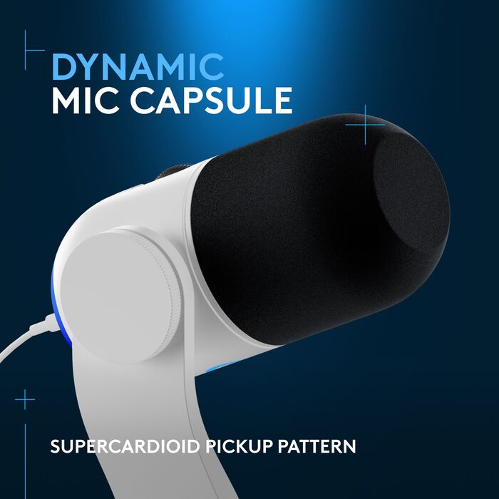 Logitech G Yeti GX hljóðnemi - Hvítur