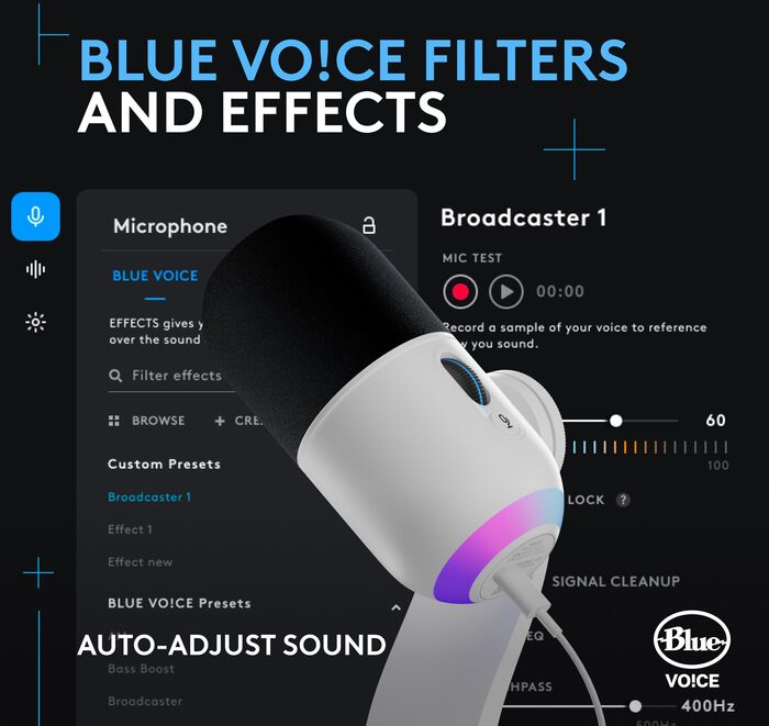 Logitech G Yeti GX hljóðnemi - Hvítur