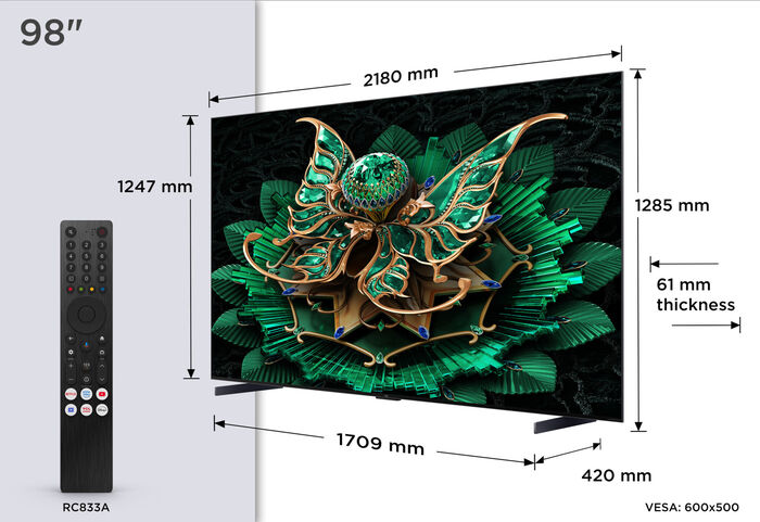 TCL 98" MQLED85K Mini-LED sjónvarp (2025)