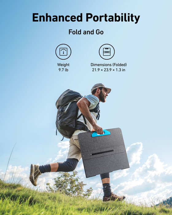 Anker Solix PS100 sólarsellur