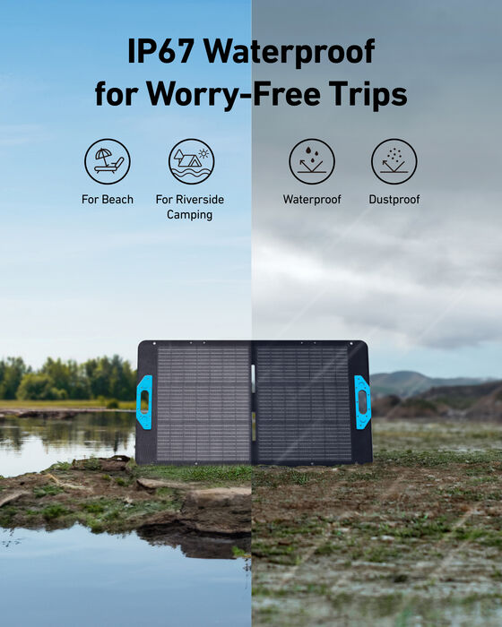 Anker Solix PS100 sólarsellur