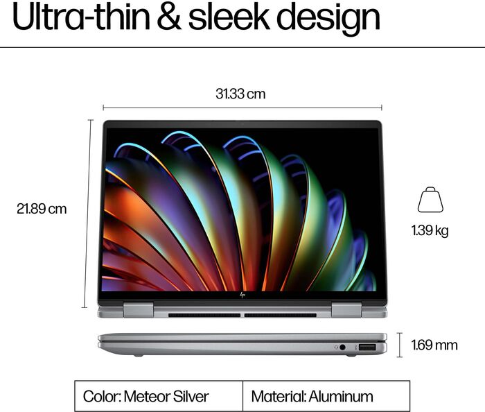 HP Envy X360 R5/16/512/ 14" fartölva