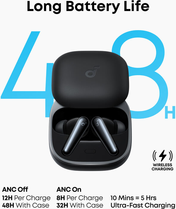 Soundcore Liberty 5 heyrnartól - Svört