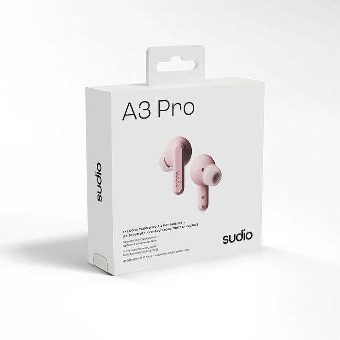 Sudio A3 Pro þráðlaus heyrnartól - Bleik