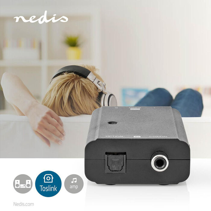 Nedis breytibox optical/coax í RCA 