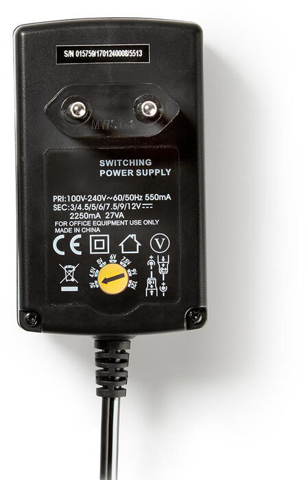 Spennubreytir 27W - 240V AC í 3-12V DC