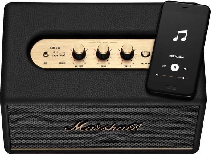 Marshall Acton 3 Hátalari - Svartur