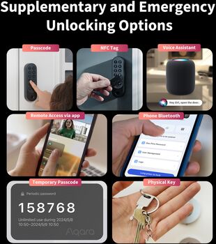 Aqara snjalllás U200 - Svartur