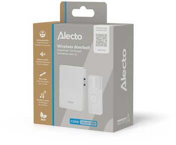 Alecto þráðlaus dyrabjalla - Hvít