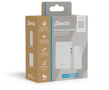 Alecto þráðlaus dyrabjalla - Hvít