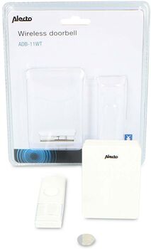 Alecto þráðlaus dyrabjalla - Hvít