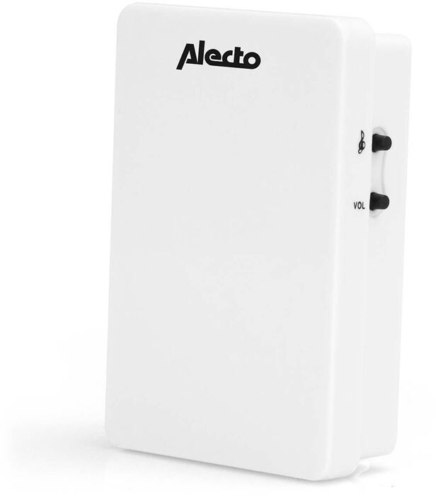 Alecto þráðlaus dyrabjalla - Hvít