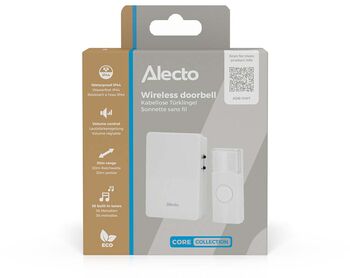 Alecto þráðlaus dyrabjalla - Hvít