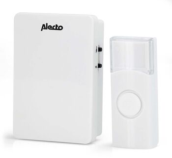 Alecto þráðlaus dyrabjalla - Hvít