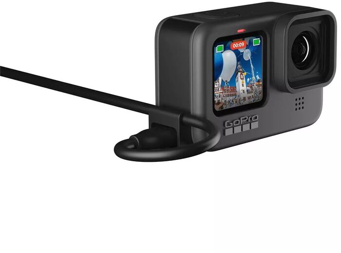 Hliðarhlíf fyrir GoPro Hero 9 / 10 / 11 / 12 með op fyrir USB