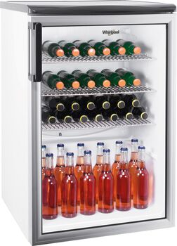 Whirlpool kæliskápur m. glerhurð - Hvítur ADN140W