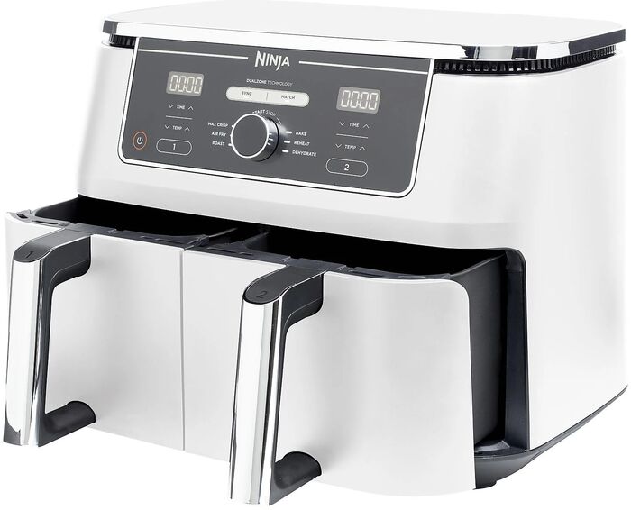 Ninja Foodi tvöfaldur lofsteikingarpottur Hvítur Air Fryer