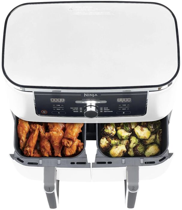 Ninja Foodi tvöfaldur lofsteikingarpottur Hvítur Air Fryer