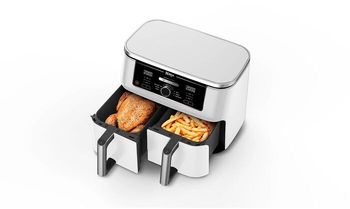 Ninja Foodi tvöfaldur lofsteikingarpottur Hvítur Air Fryer