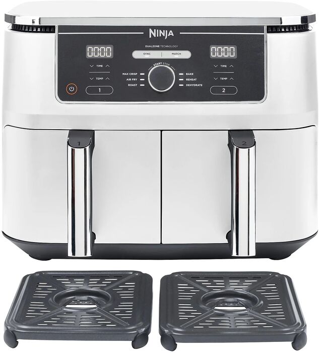 Ninja Foodi tvöfaldur lofsteikingarpottur Hvítur Air Fryer