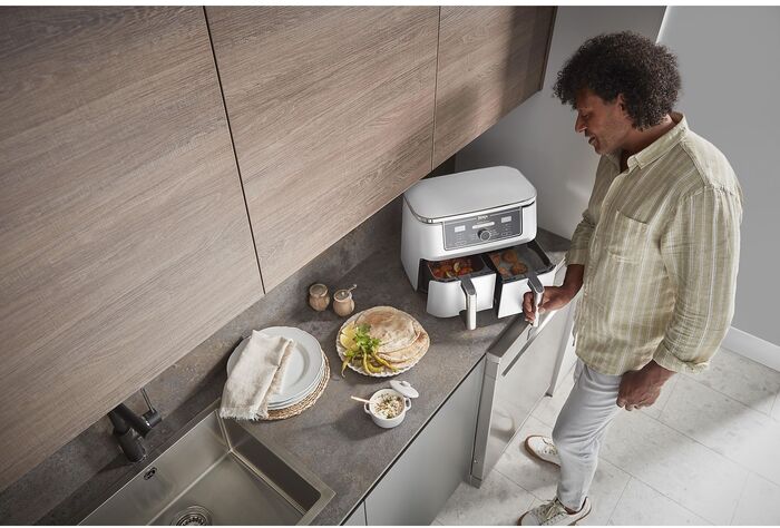 Ninja Foodi tvöfaldur lofsteikingarpottur Hvítur Air Fryer