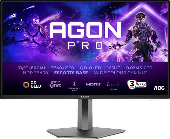 AOC Agon Pro 32" QD-OLED 165 Hz leikjaskjár