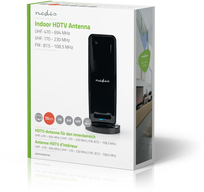 Nedis inniloftnet 28 dB FM/VHF/UHF