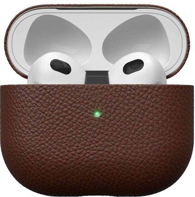 KeyBudz PodSkinz Artisan AirPods 3 leðurhulstur - Brúnt