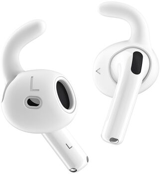 Keybudz Earbuddy krókar fyrir Airpods 4. kynslóð - Hvítir