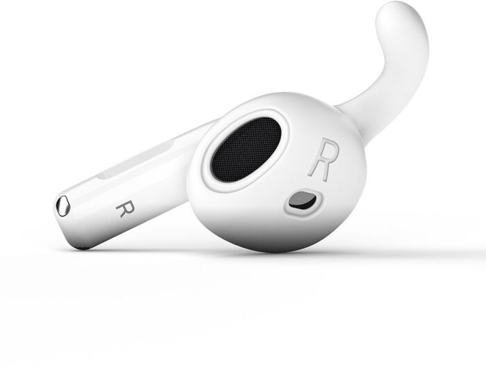 Keybudz Earbuddy krókar fyrir Airpods 4. kynslóð - Hvítir