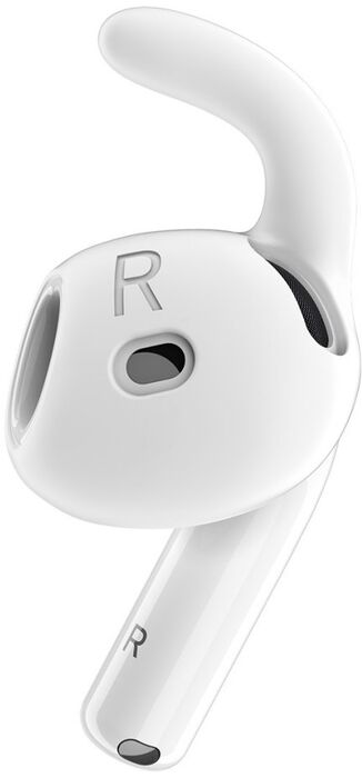Keybudz Earbuddy krókar fyrir Airpods 4. kynslóð - Hvítir