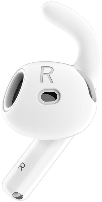 Keybudz Earbuddy krókar fyrir Airpods 4. kynslóð - Hvítir